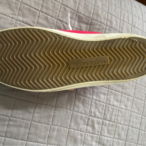 Philippe Model women’s hot pink Sneakers with silverAccents - Picture 13 of 14